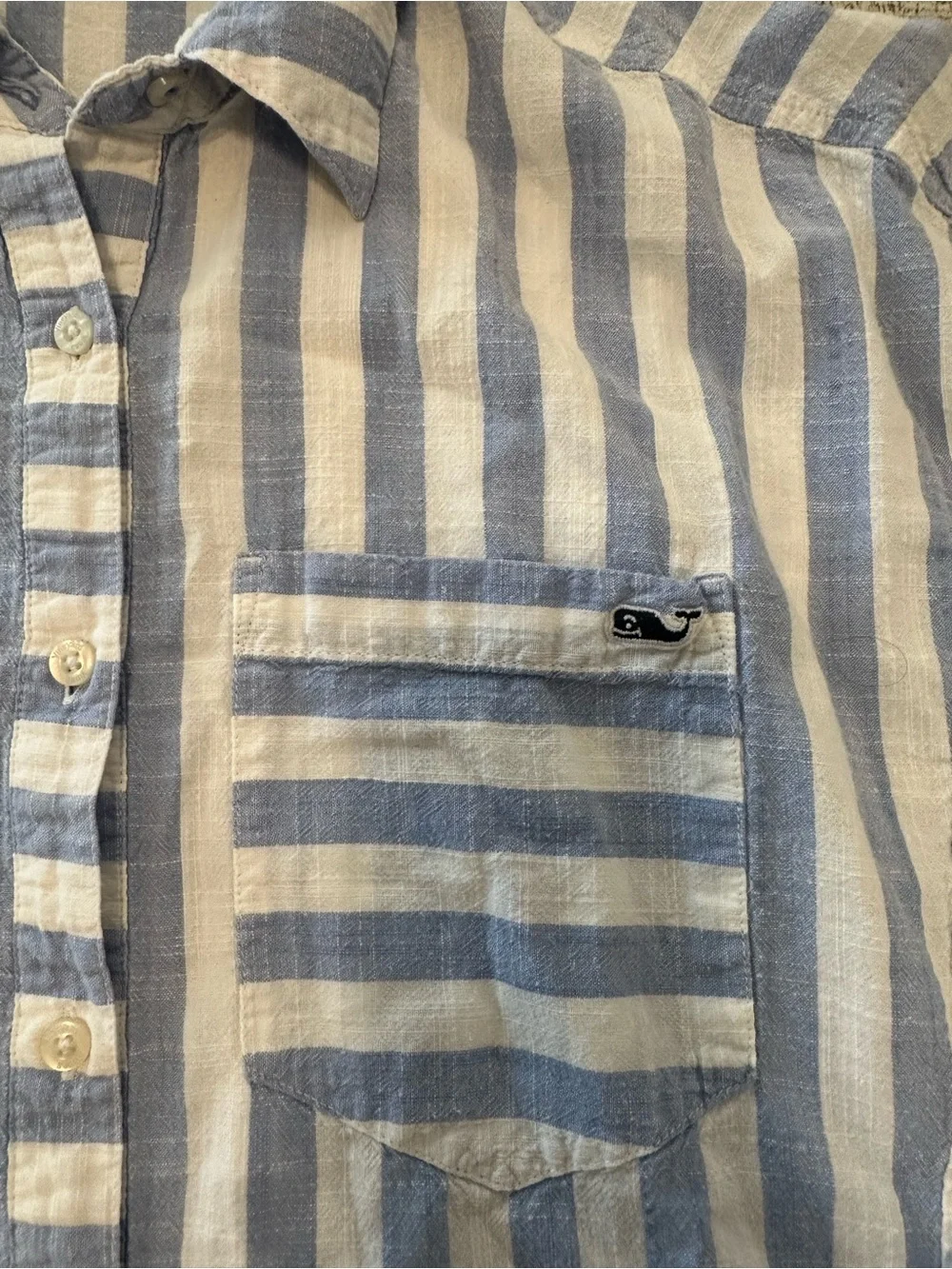 Vineyard Vines Blue and White Striped Tunic Shirt